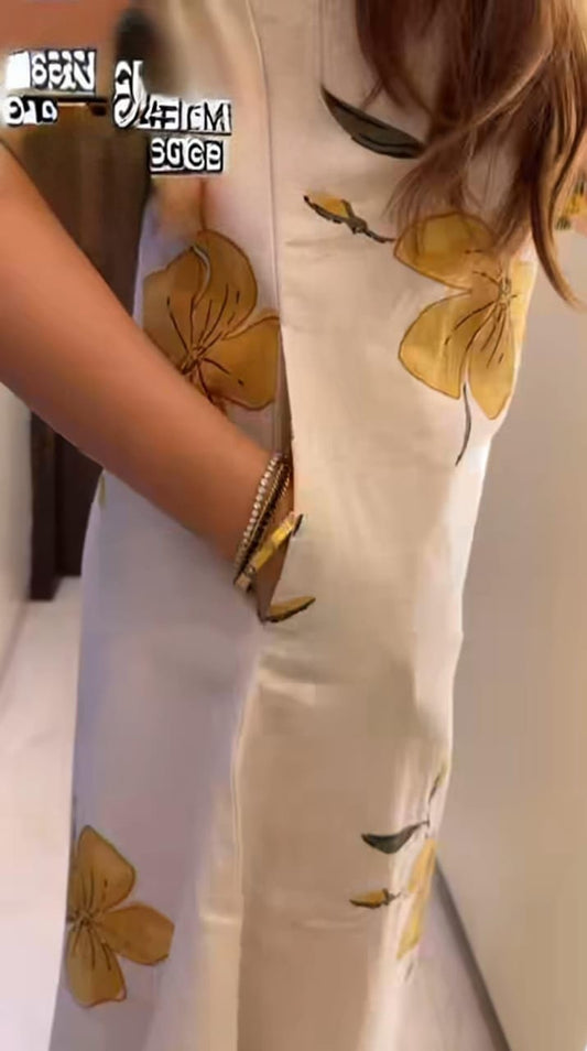 Cotton Classic A-Line Kurta Set Casual Wear