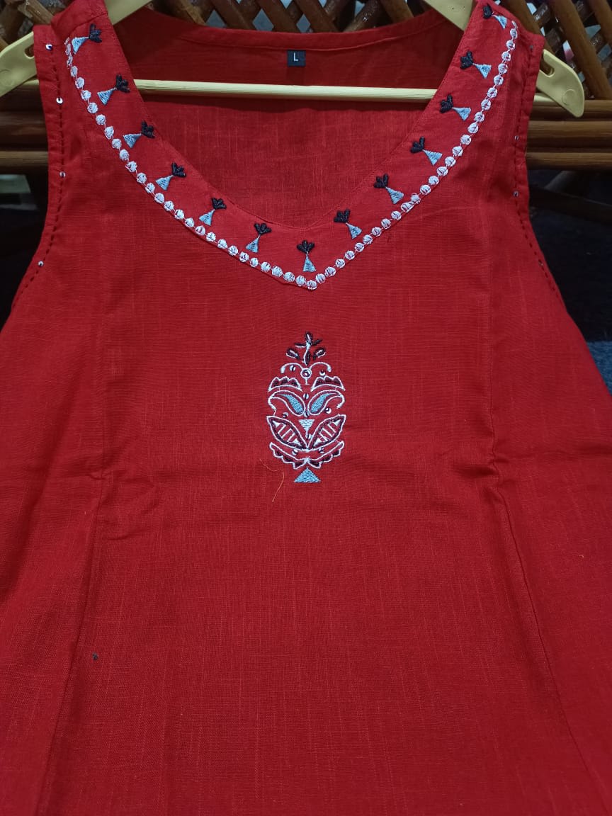 Co-Ord Set Kurta With Exquisite Embroidery