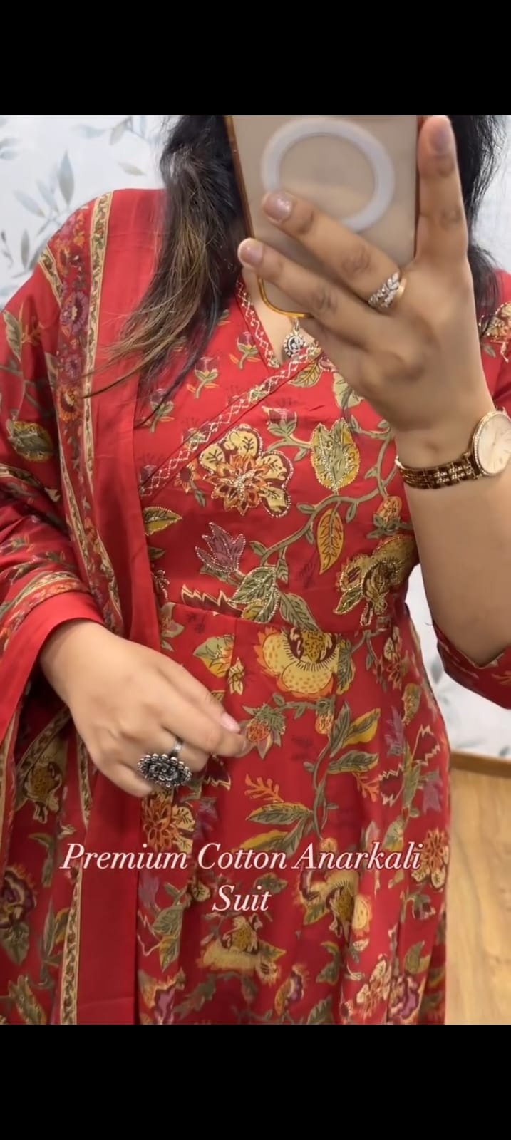 JAIPUR AZRAK PRINT ? ELEGANT 3-PIECE SET Red