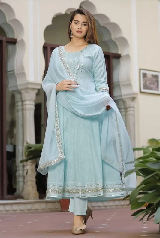 BEAUTIFUL HEAVY RAYON PRINTED 3-PIECE SET ????