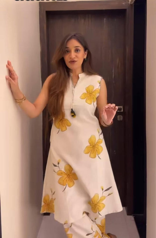 A line kurta set