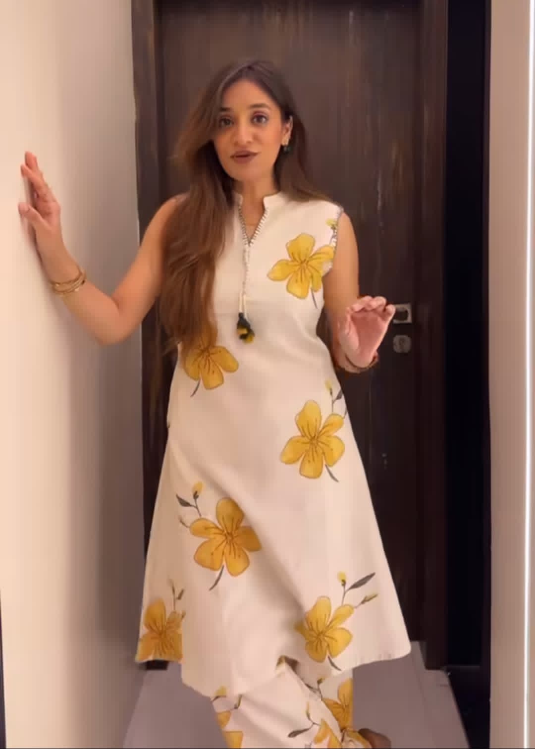 Cotton Classic A-Line Kurta Set Casual Wear