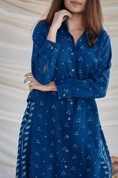 Royal Libas'S New Dabu Print Kurta & Palazzo Set