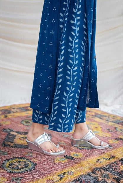 Royal Libas'S New Dabu Print Kurta & Palazzo Set