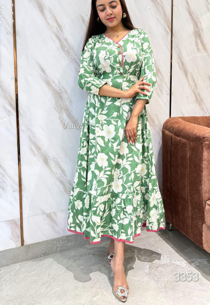 Floral Cotton Printed Gowns