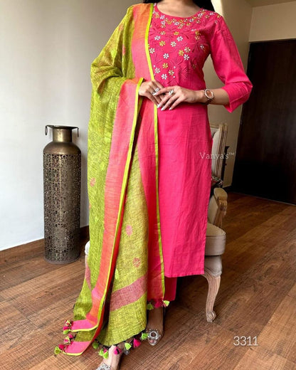 Handloom Premium Khadi Kurta Set