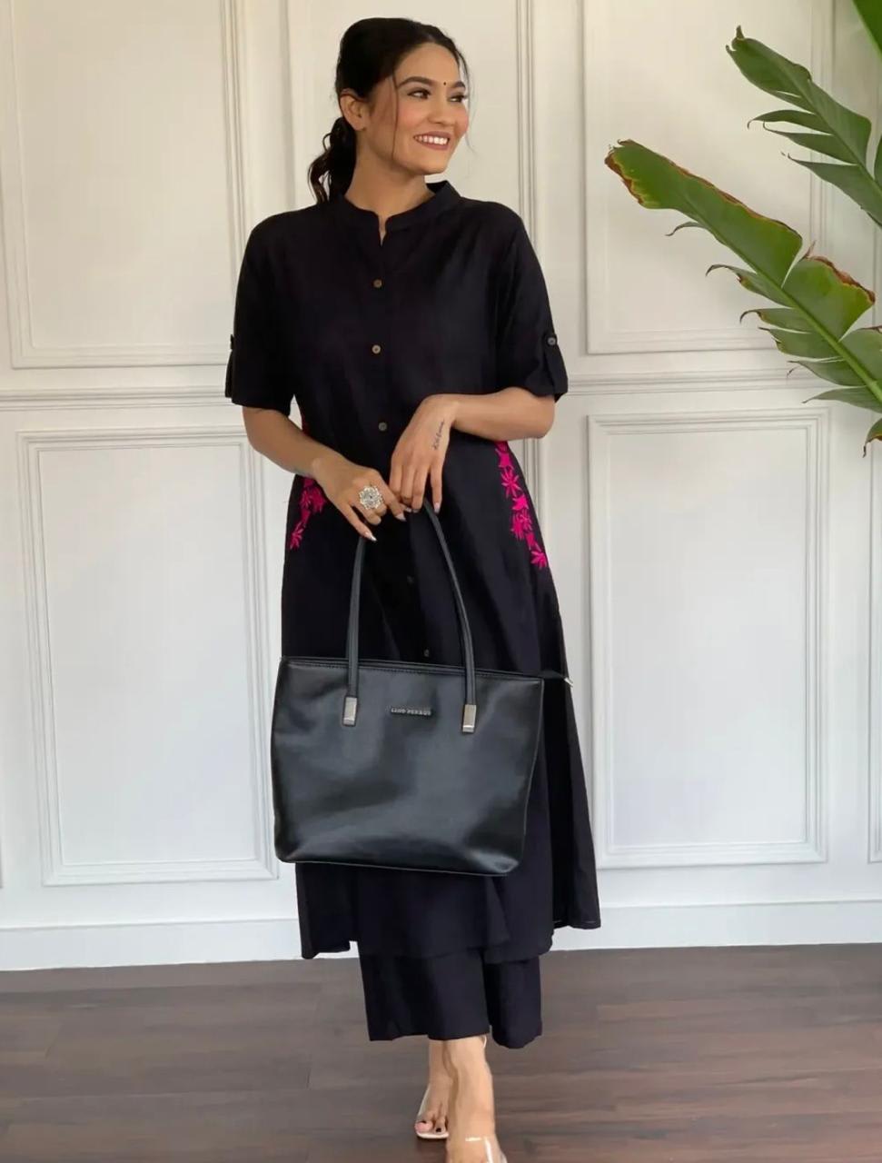 Royal Libas Premium Cotton Slub A-Line Kurta Set