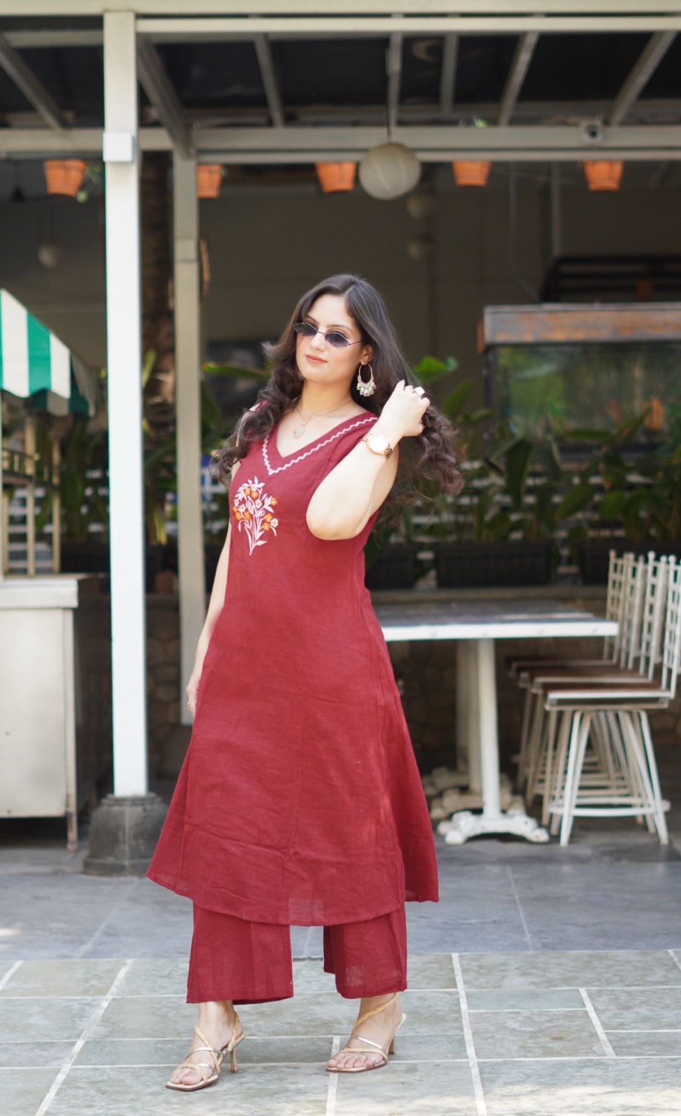 Premium Heavy Slub Cotton Red