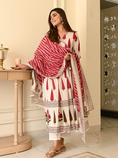 Sawan 3 Piece Set Red