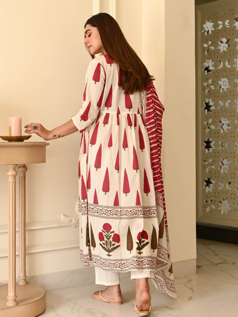 Sawan 3 Piece Set Red