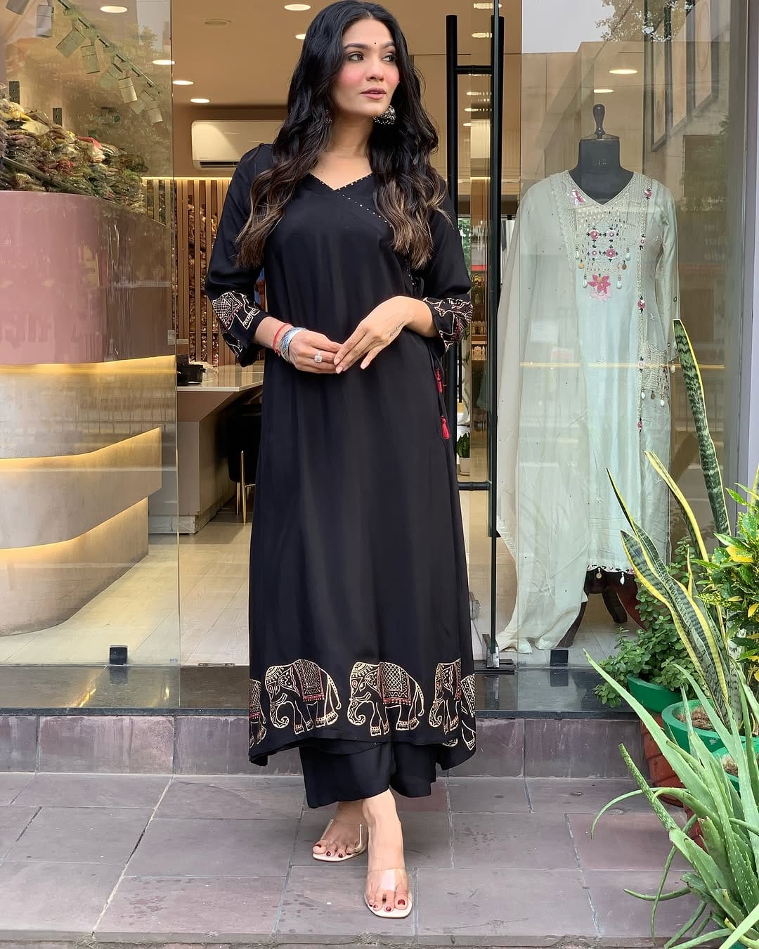 Stylish Embroidered Kurti And Pant Set