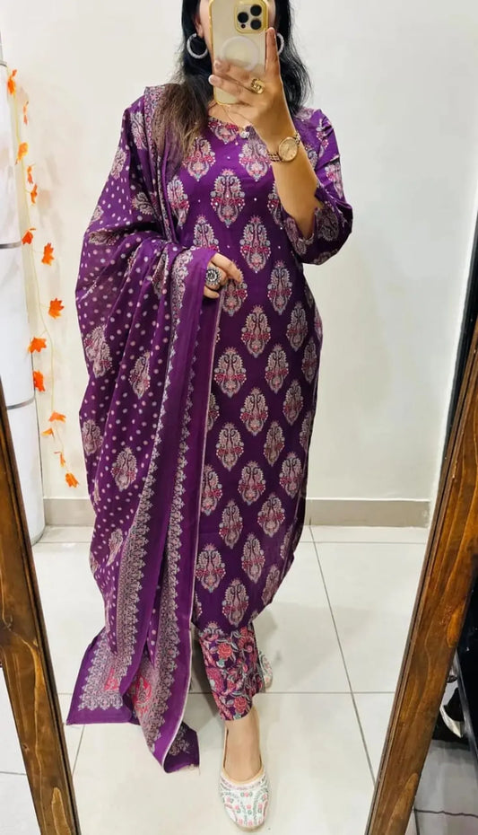 A-Line Kurti with Heavy Embroidery Work for Women