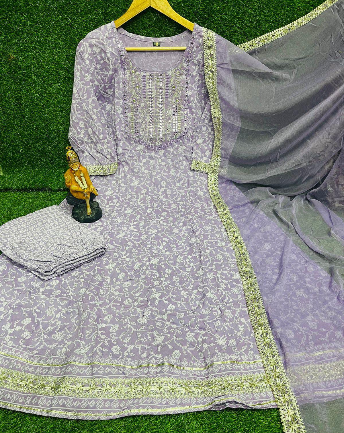 Rayon Classic 3 Piece Set Designer Wear